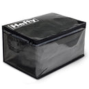 Hefty Large Black/Clear Flexible Tote w/Handle Stackable, Pack of 4