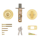 Kwikset Polished Brass Metal Deadbolt
