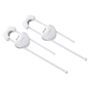 Toodleroo North States White Plastic Cabinet Locks 2 pk