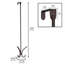 iDesign 2.5 in. H X 7.2 in. W X 25.75 in. L Steel Over The Door Hanger Holder, Pack of 4