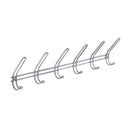 iDesign WM Hook 15.25 in. L Chrome Silver Steel Hook Rack 1 pk, Pack of 4