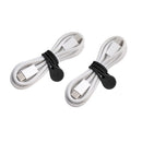 Wrap-It MagnaTies 0.33 in. L Black Silicone Cord Organizer, Pack of 6