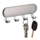iDesign 4 Hook Brushed Stainless Steel Storage Hook/Strap 1 pk