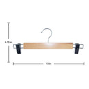 ClosetSelect Wood Brown Skirt/Slack Hanger 5 pk