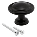 Prime-Line 1-11/16 in. D X 1-3/8 in. L Black Metal Bi-Fold Door Knob 1 pc