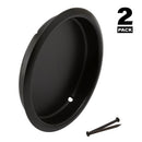 Prime-Line 2-1/8 in. L Matte Black Steel Door Pull