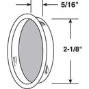 Prime-Line 2-1/8 in. L Matte Black Steel Door Pull