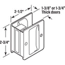 Prime-Line 2.75 in. L Satin Nickel Black Brass Door Pull