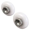 Prime-Line 7/8 in. D X 1 in. L White Nylon/Steel Shower Door Roller 4 pk, Pack of 6