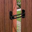 Prime-Line 2.5 in. H X 3.88 in. L Black Metal Door Guard, Pack of 6