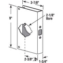 Prime-Line 9 in. H X 3.88 in. L Stainless Steel Door Reinforcer