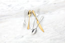 20 Piece Flatware Set - Antiqued Champagne