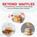 Dash Express Waffle Maker - Aqua - 8-Inch Dual Nonstick Waffle Iron