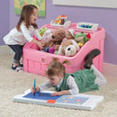 2-in-1 Toy Storage Box & Art Lid - Pink