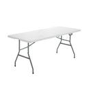Portable Folding Camping Table With Carrying Handle for Picnic-White