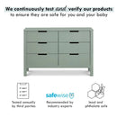 Colby 6-Drawer Dresser - Light Sage