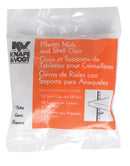 Knape & Vogt White Steel Pilaster Nails and Shelf Clips 23 Ga. 25 lb, Pack of 10
