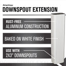 Amerimax 3 in. H X 2 in. W X 15 in. L White Aluminum K Downspout Extension