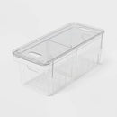 Divided Berry Bin with Lid - Clear Refrigerator Organizer