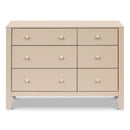 Marisol 6-Drawer Dresser - Taupe/Washed Natural