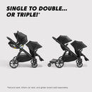 City Select 2 Single-to-Double Modular Stroller Eco Collection - Lunar Black