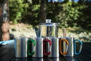 9-Cup Stainless Steel Coffee Percolator Set with Mugs