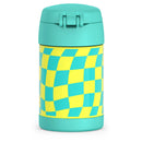 Kids' 16oz FUNtainer Stainless Steel Food Jar - Teal Checkers