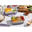 4pc 3.4c Glass Refresh Food Storage Container Set - purple