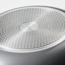 12" Nonstick Ceramic Coated Aluminum Frypan with Cover Dark Gray - ™