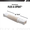 Amerimax Flex-A-Spout 4.5 in. H X 4.5 in. W X 55 in. L White Vinyl Downspout Extension