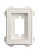 Builders Edge 8 in. H X 8 in. W X 6-5/16 in. L Prefinished White Copolymer Mounting Block