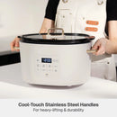 6QT Programmable Slow Cooker - Sand White