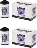 Ilford Delta 3200 Professional Black and White Negative Film (35mm Roll Film, 36 Exposures, 2-Pack)