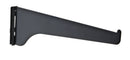 Knape & Vogt Black Steel Regular Duty Bracket 16 Ga. 12 in. L 160 lb, Pack of 10