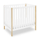 Gio Mini Crib with Mattress Included - Bianca White