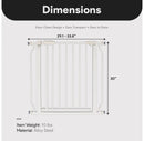 Walk-Thru Safety Gate - White