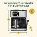 12 Cup, 4-in-1 Combination Espresso and Coffeemaker