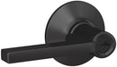 Schlage Latitude Series F51VLAT622 Entry Lever, Mechanical Lock, Matte Black, Metal, Residential, 2 Grade