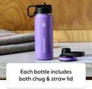 Insulated Stainless Steel Bottle - Plum