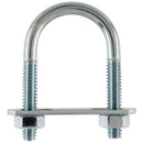 Hampton 1/4 in. X 1-1/8 in. W X 2 in. L Coarse Zinc-Plated Steel U-Bolt, Pack of 10
