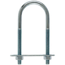 Hampton 5/16 in. X 1-3/4 in. W X 4-3/16 in. L Coarse Zinc-Plated Steel U-Bolt, Pack of 10