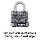 Master Lock 1-5/16 in. H X 1 in. W X 1-9/16 in. L Steel Double Locking Weather-Resistant Padlock
