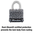 Master Lock 1-5/16 in. H X 1 in. W X 1-9/16 in. L Steel Double Locking Weather-Resistant Padlock
