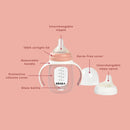 2-in-1 Glass Baby Bottle - Sage