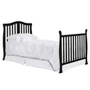 Convertible Mini Crib Bed Rail - Black