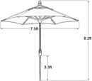 Abba Patio Apple-shaped Market Umbrella