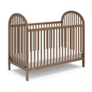 Convertible Baby Crib and Foam Toddler Bed Mattress Bundle - Hazelnut
