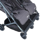 KooperX2 Lightweight Compact Fold Double Stroller - Forged Iron