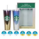 24Oz Starbucks Tumbler Set with Iced Coffee K-Cups - 2-Pack