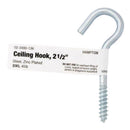 Hampton Small Zinc-Plated Silver Steel 2-1/2 in. L Ceiling Hook 45 lb 1 pk, Pack of 50